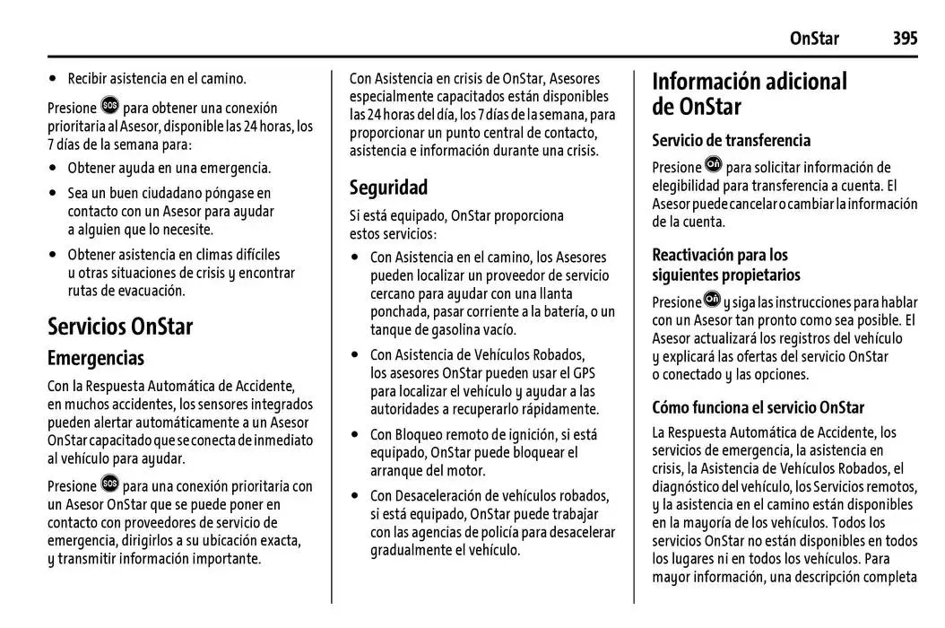 Catálogo de Chevrolet Corvette Stingray Manual del propietario 22 de enero al 31 de diciembre 2025 - Pagina 396