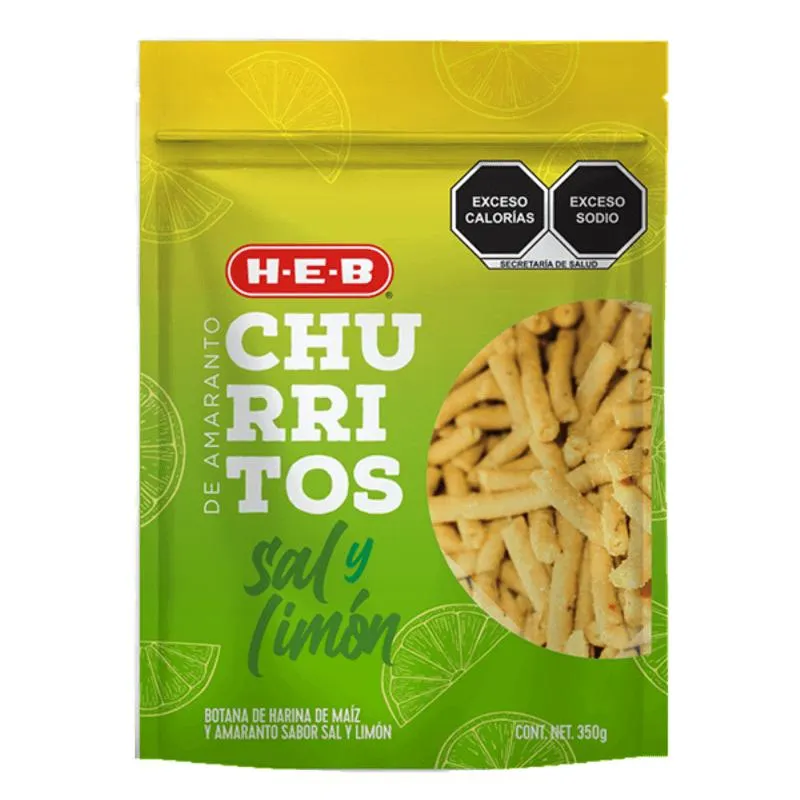 Churritos Amaranto Limon Y Sal 350 Gr