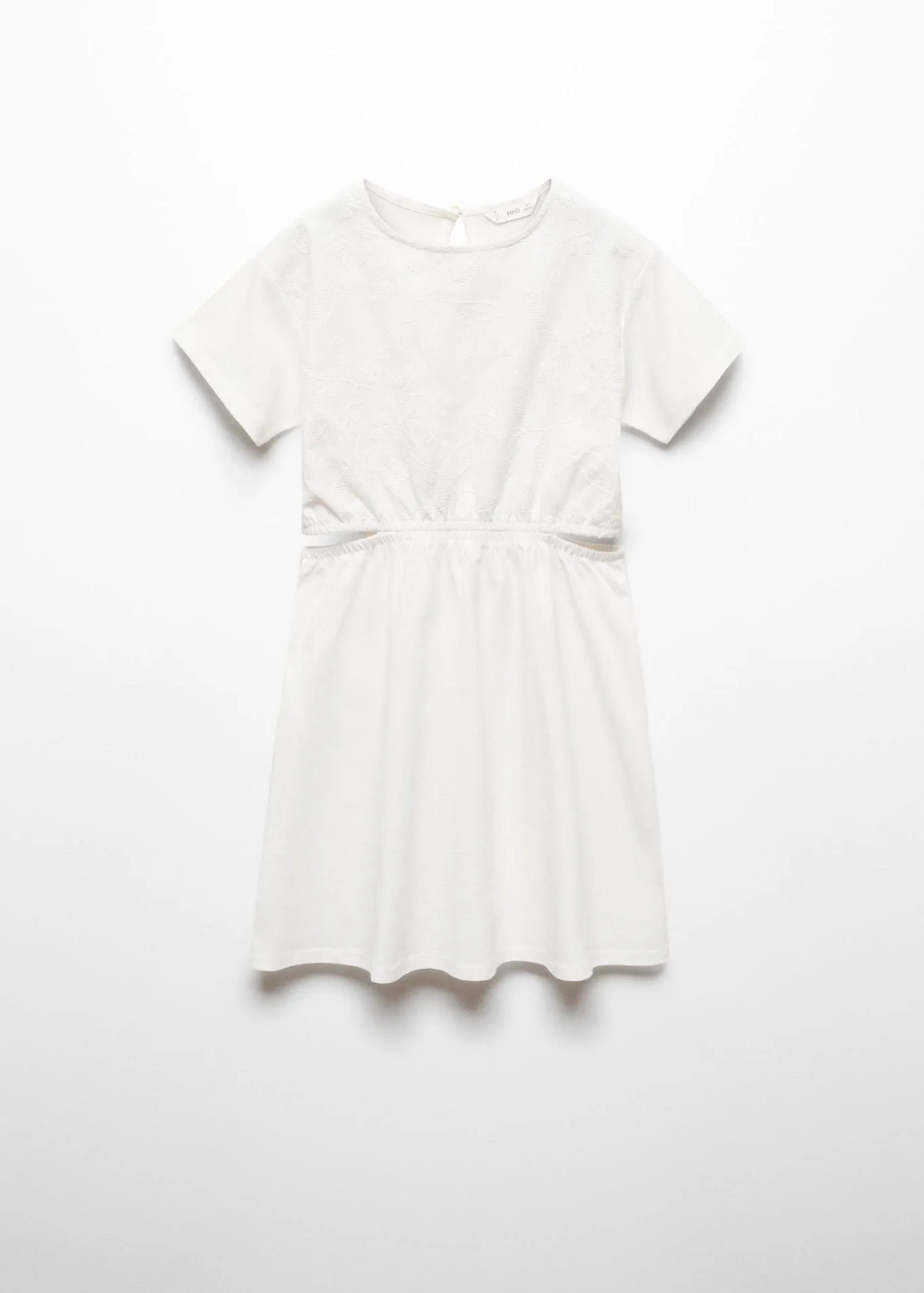 Vestido bordado aberturas laterales