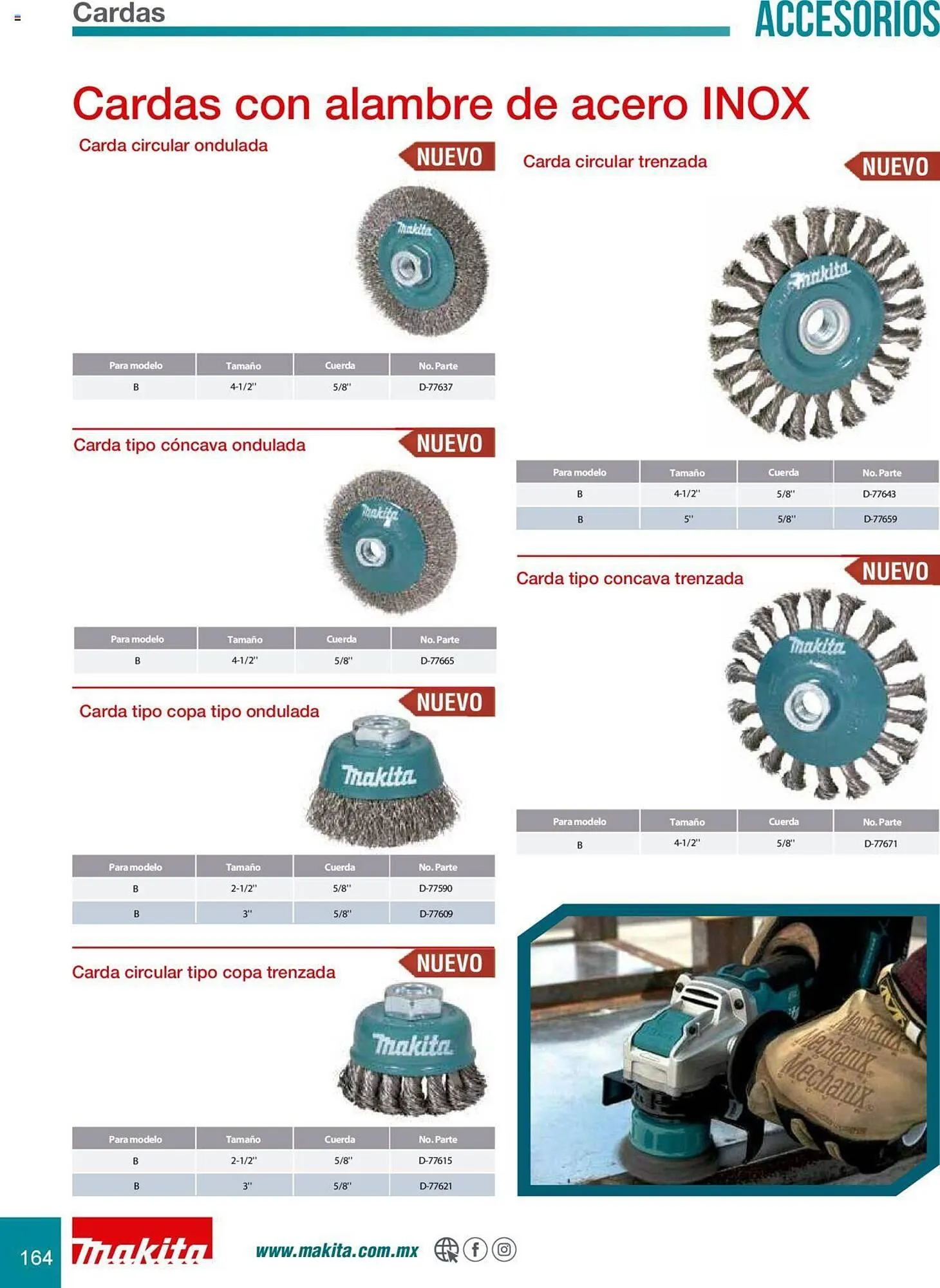 Catálogo de Catálogo Makita 8 de julio al 31 de diciembre 2025 - Pagina 164