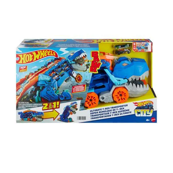 Mattel Hot Wheels City Súper Remolque de T-Rex HNG50