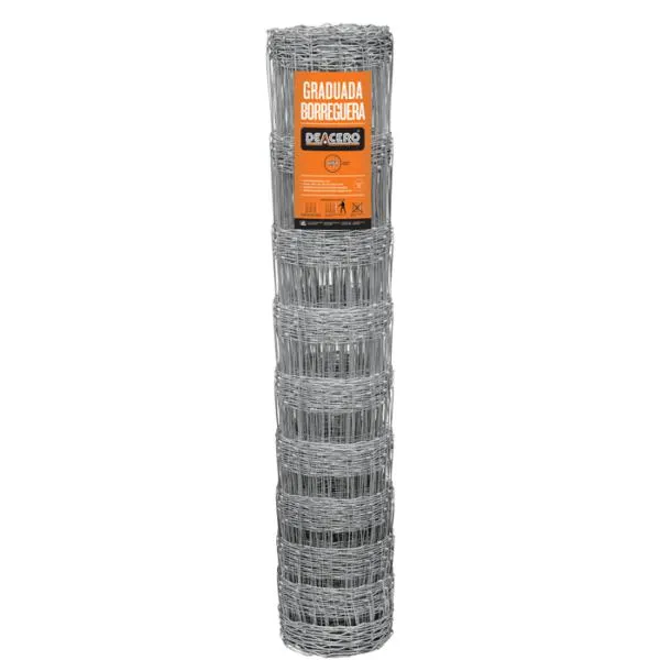 Malla borreguera 1.4 m acero galvanizado calibre 11/14.5 Deacero