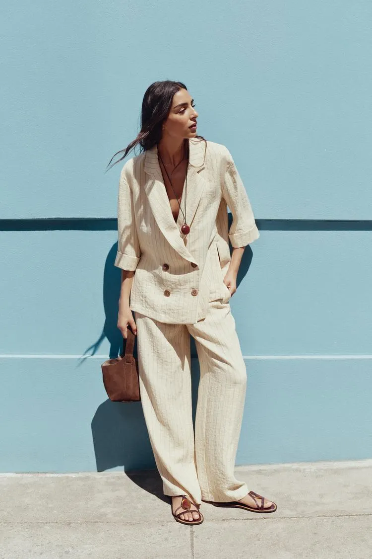 BLAZER CRUZADO RAYAS