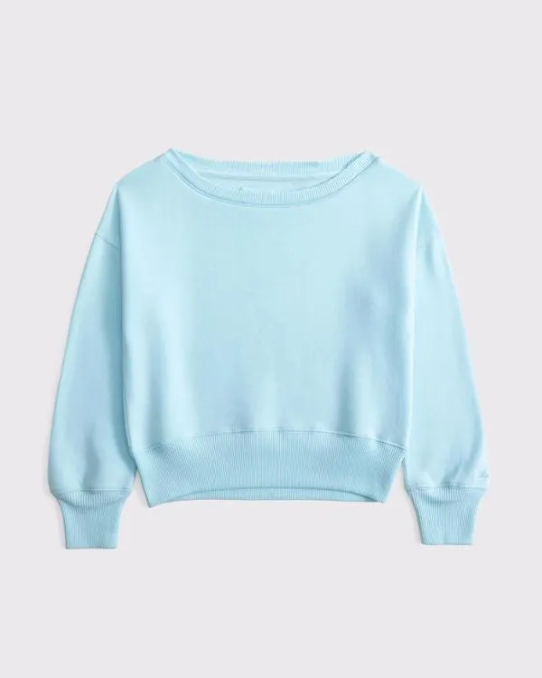 essential off-the-shoulder sweatshirt
