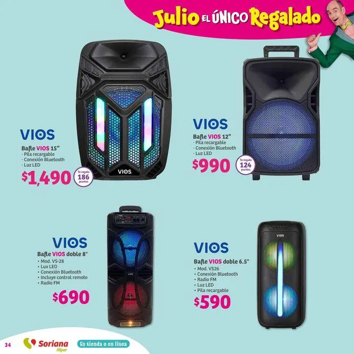 Catálogo de Julio Regalado Híper 12 de julio al 17 de julio 2024 - Pagina 34