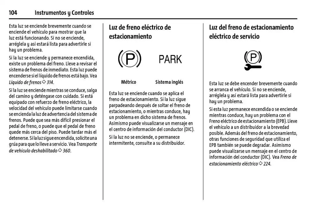 Catálogo de Chevrolet Corvette Stingray Manual del propietario 22 de enero al 31 de diciembre 2025 - Pagina 105