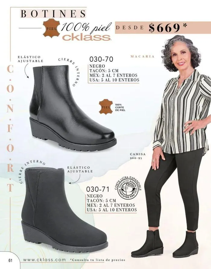 Catálogo de Cklass Botas y Botines 30 de agosto al 31 de enero 2025 - Pagina 58