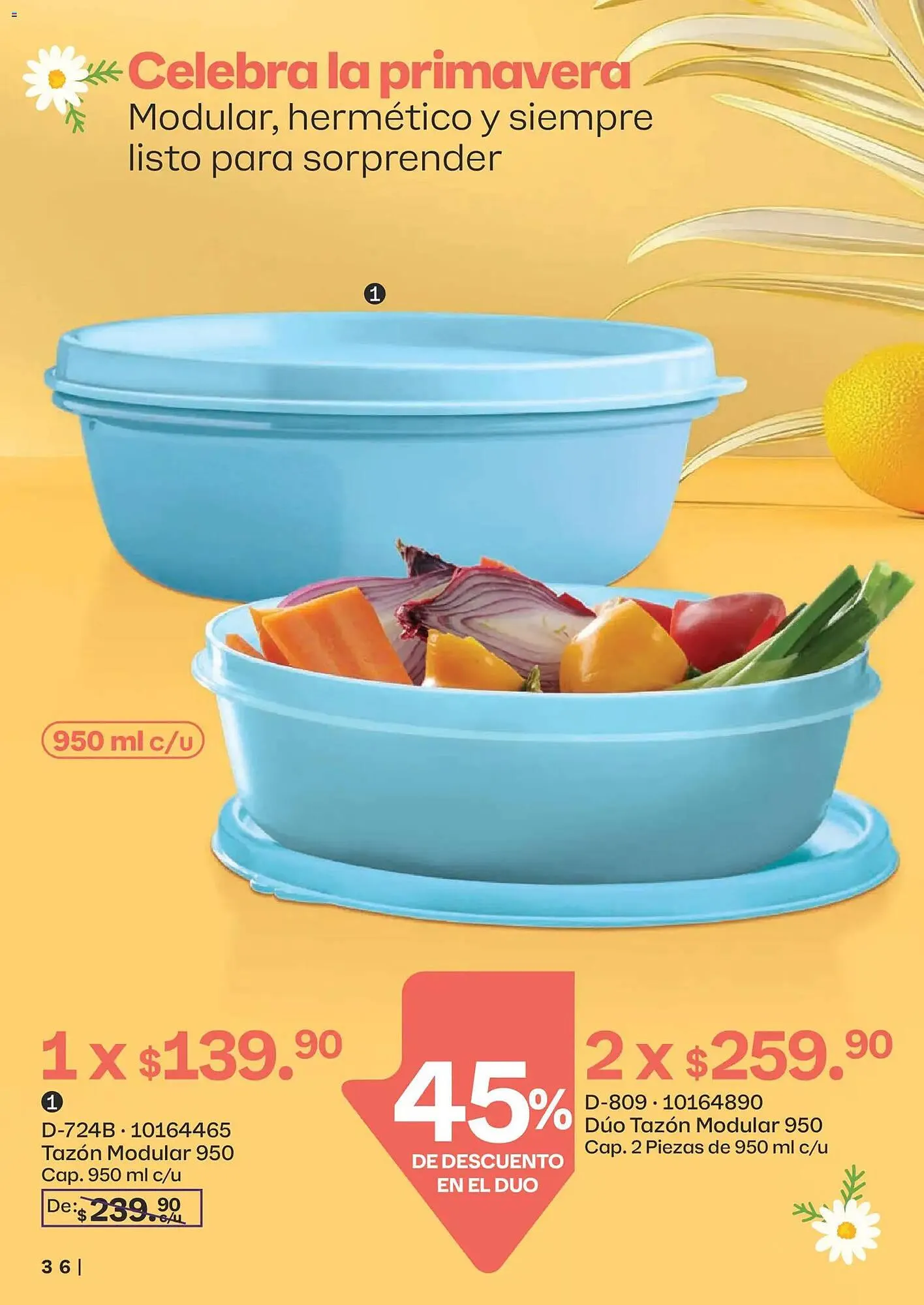 Catálogo de Catálogo Tupperware 23 de febrero al 23 de marzo 2026 - Pagina 36