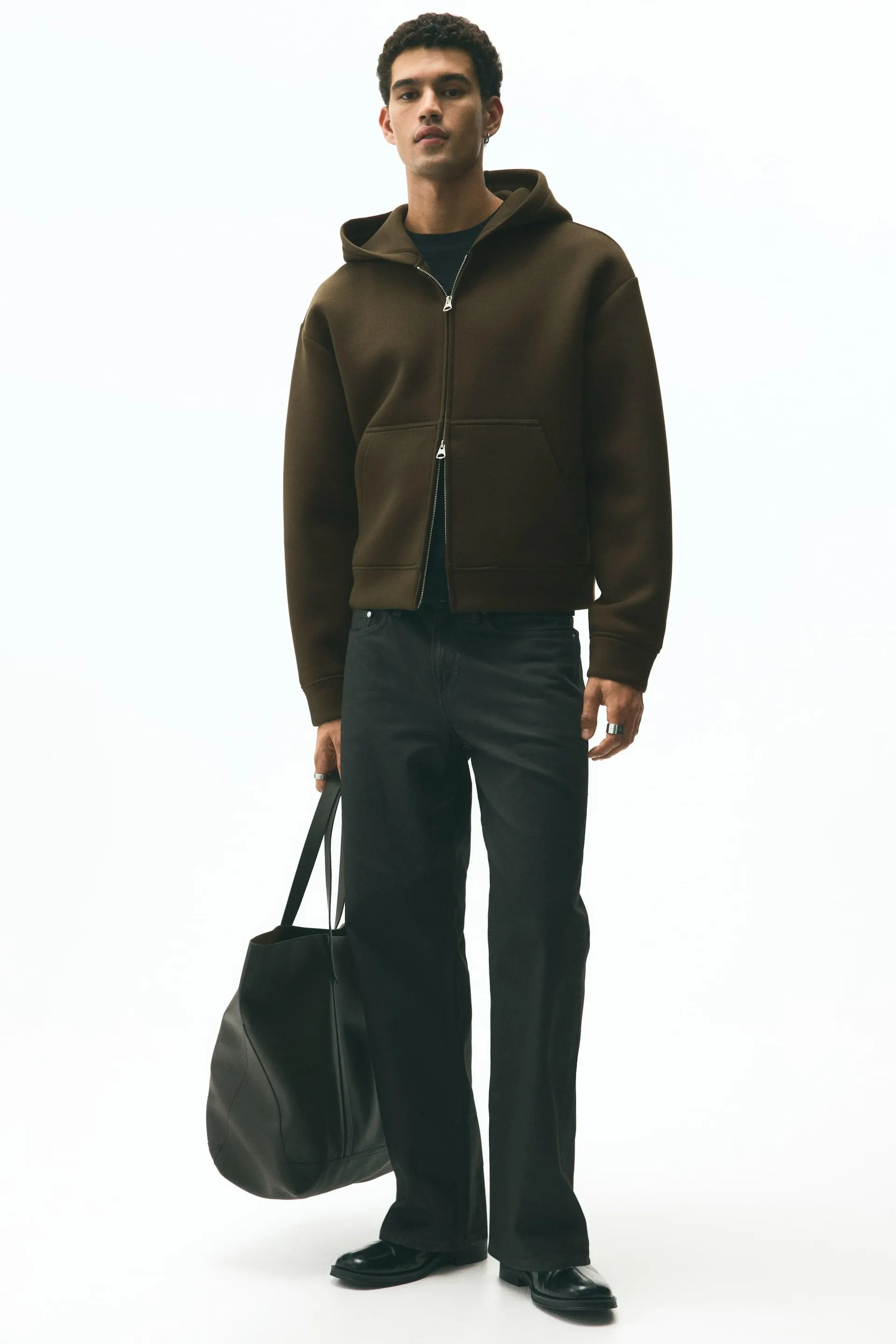 Sudadera Loose Fit con gorro y zíper