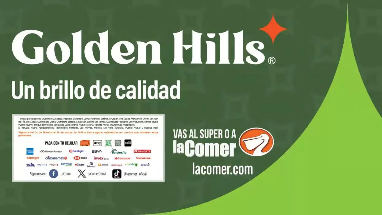 Catálogo de Golden Hills - La Comer 14 de febrero al 19 de marzo 2025 - Pagina 20