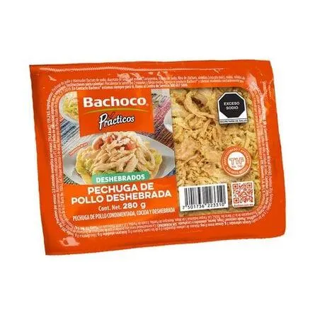Pechuga de Pollo Deshebrada Prácticos Bachoco 280 g