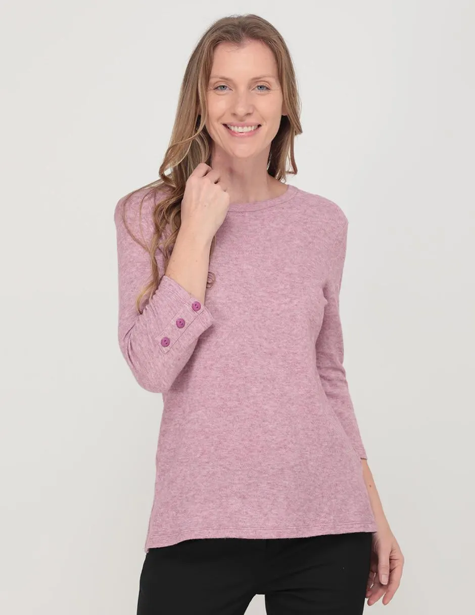 Suéter Morango cuello redondo para mujer