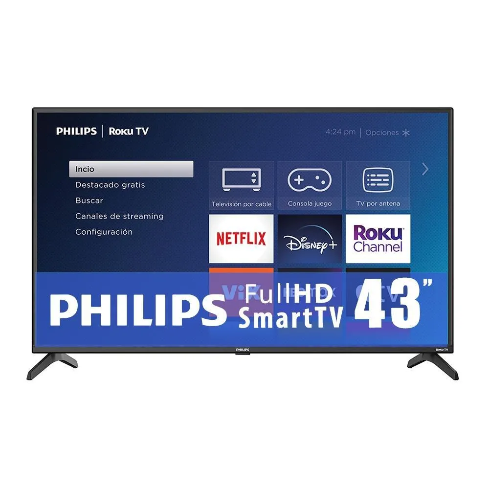 TV Philips 43 Pulgadas Roku Full HD LED 43PFL4775/F8