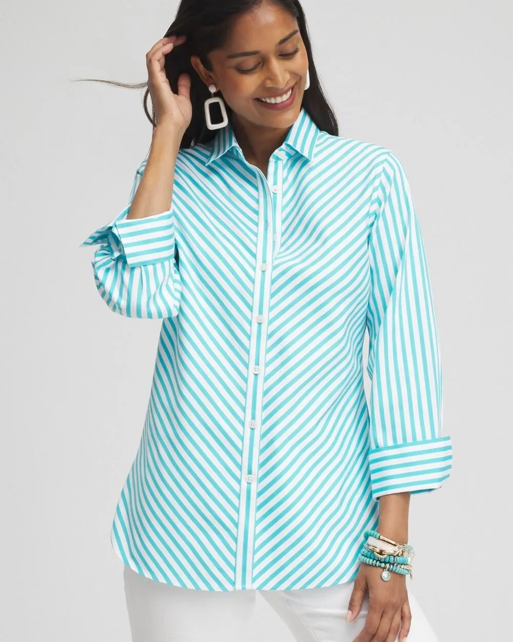 No Iron™ Stretch Stripe Shirt