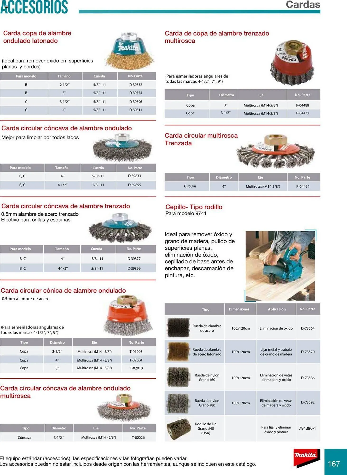 Catálogo de Catálogo Makita 8 de julio al 31 de diciembre 2025 - Pagina 167
