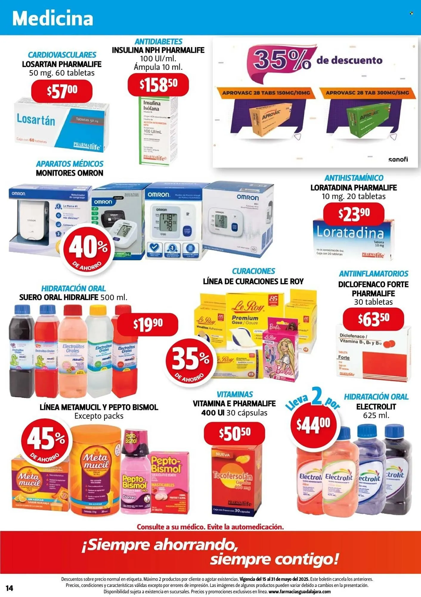 Catálogo de Catálogo Farmacias Guadalajara 15 de mayo al 31 de mayo 2025 - Pagina 14
