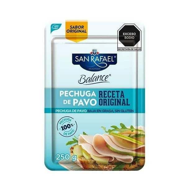 Pechuga de pavo San Rafael 40 receta original 250 g