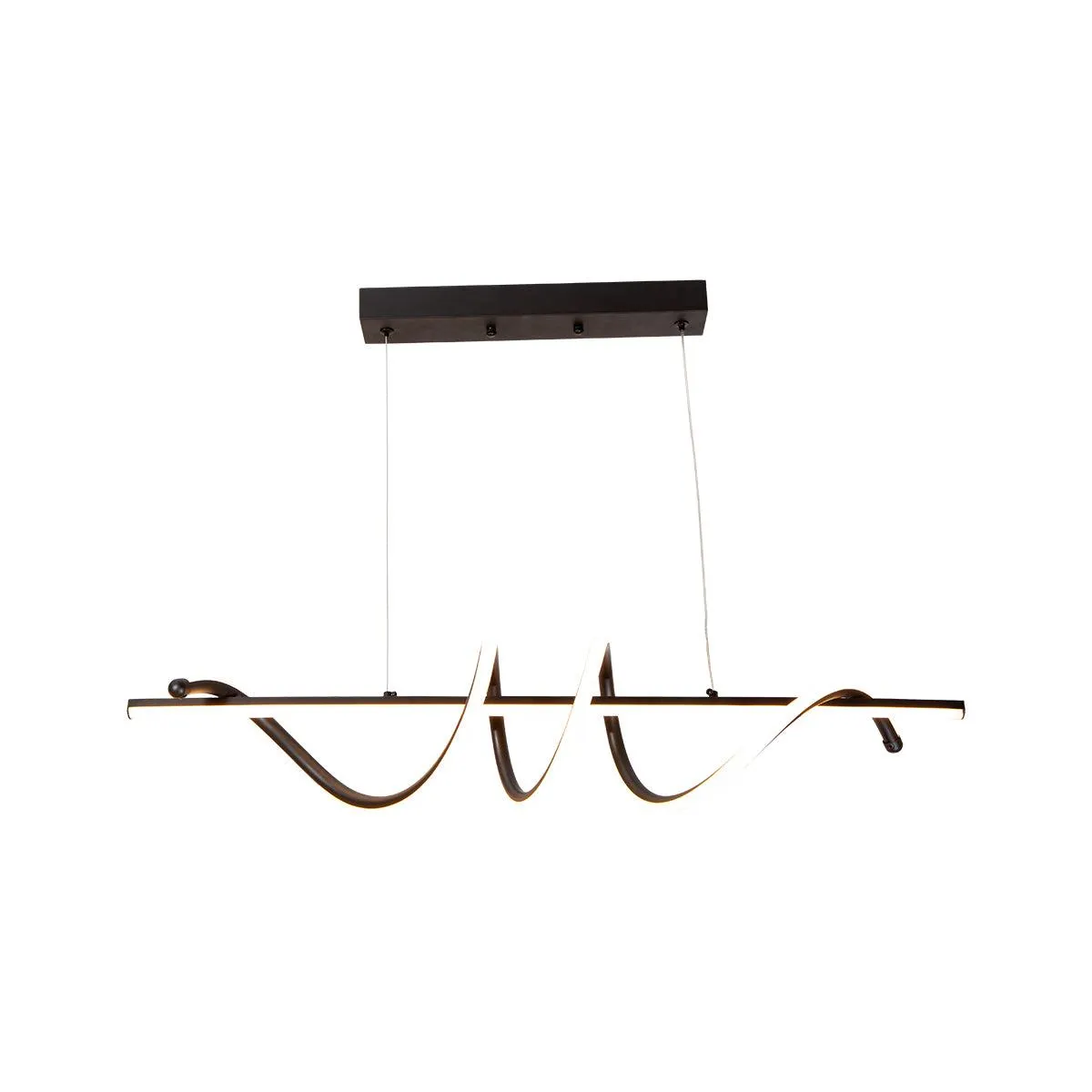 Lámpara LED colgante, acabado negro mate, 20W, 3000K