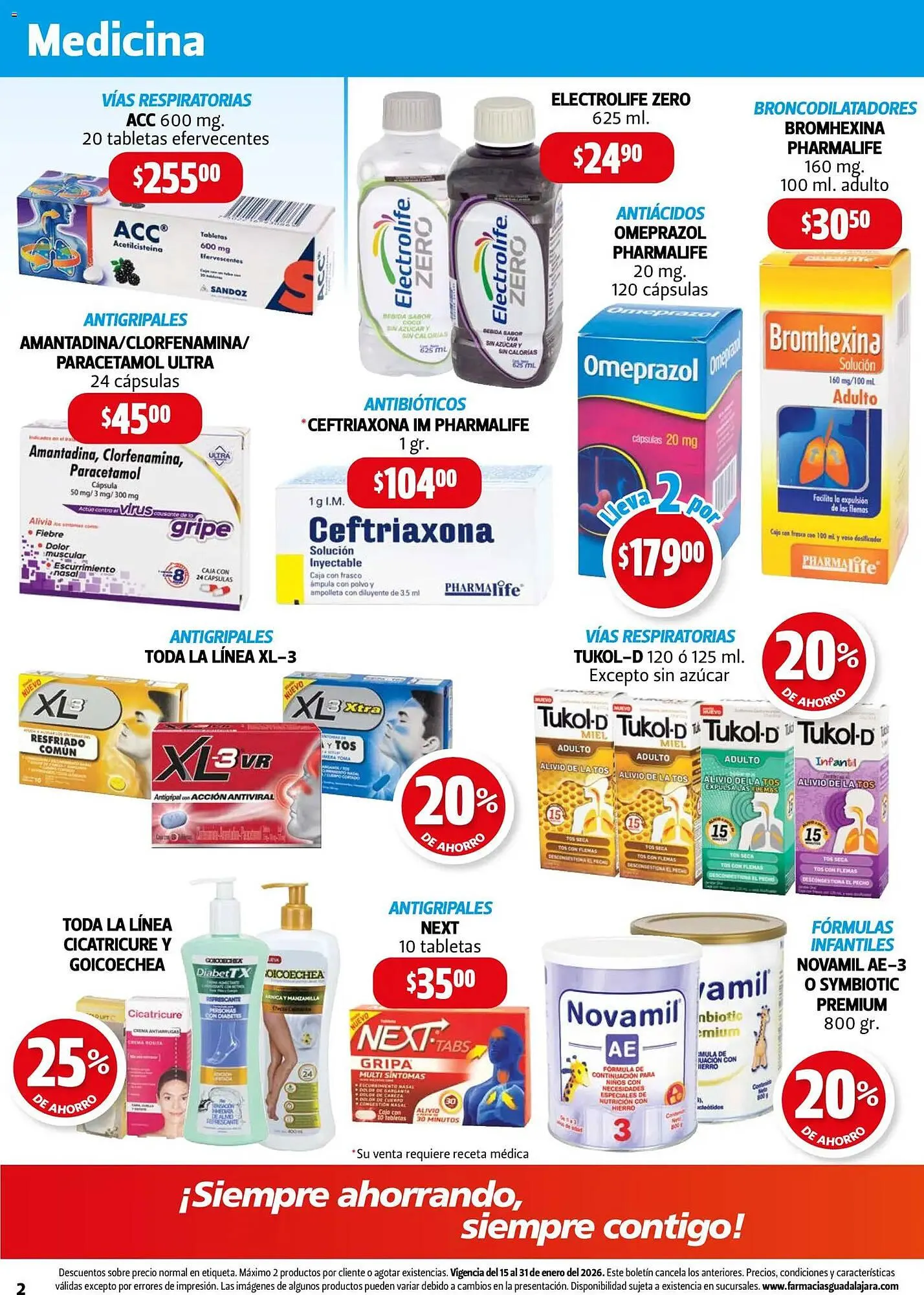 Catálogo de Folleto Farmacias Guadalajara 15 de enero al 31 de enero 2026 - Pagina 2