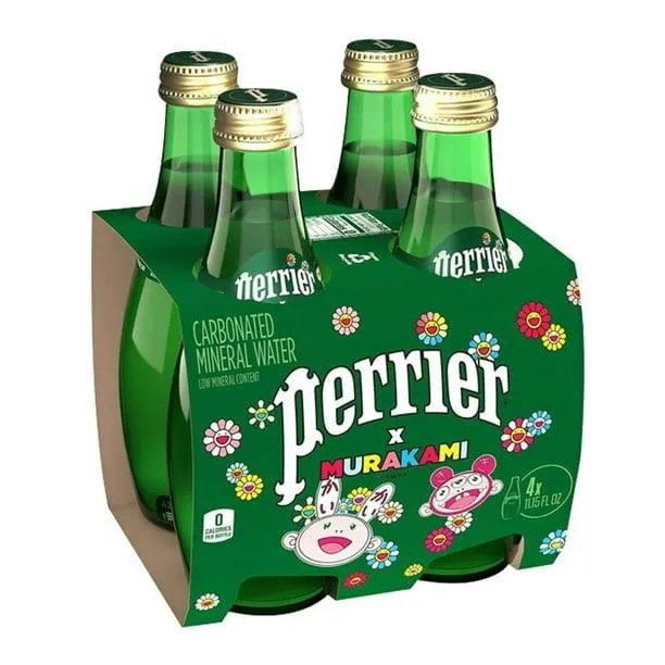 Agua gasificada Perrier de manantial 4 botellas con 330 ml c/u