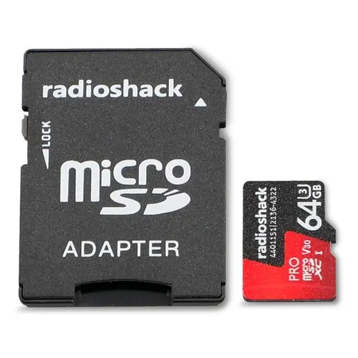 Tarjeta Micro SD XC RadioShack Clase 10 64 gb