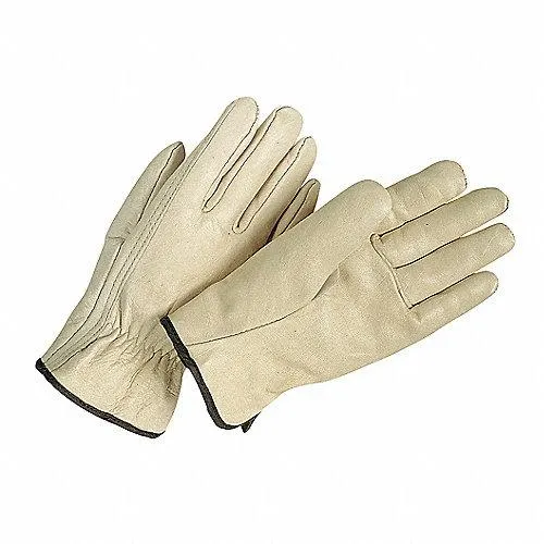 Guantes de Cuero para Conductor Cuero Vacuno Talla G Crema