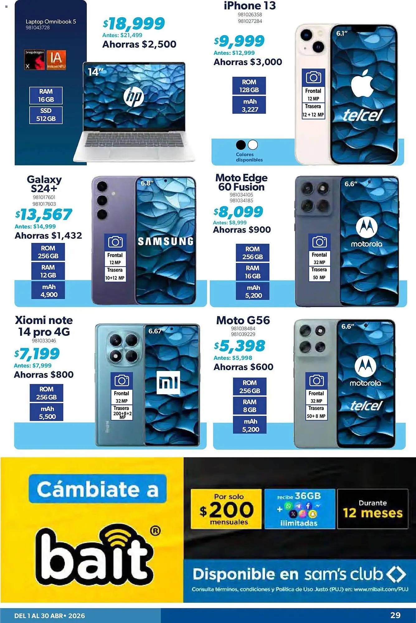 Catálogo de Catálogo Sam's Club 1 de abril al 1 de mayo 2026 - Pagina 29