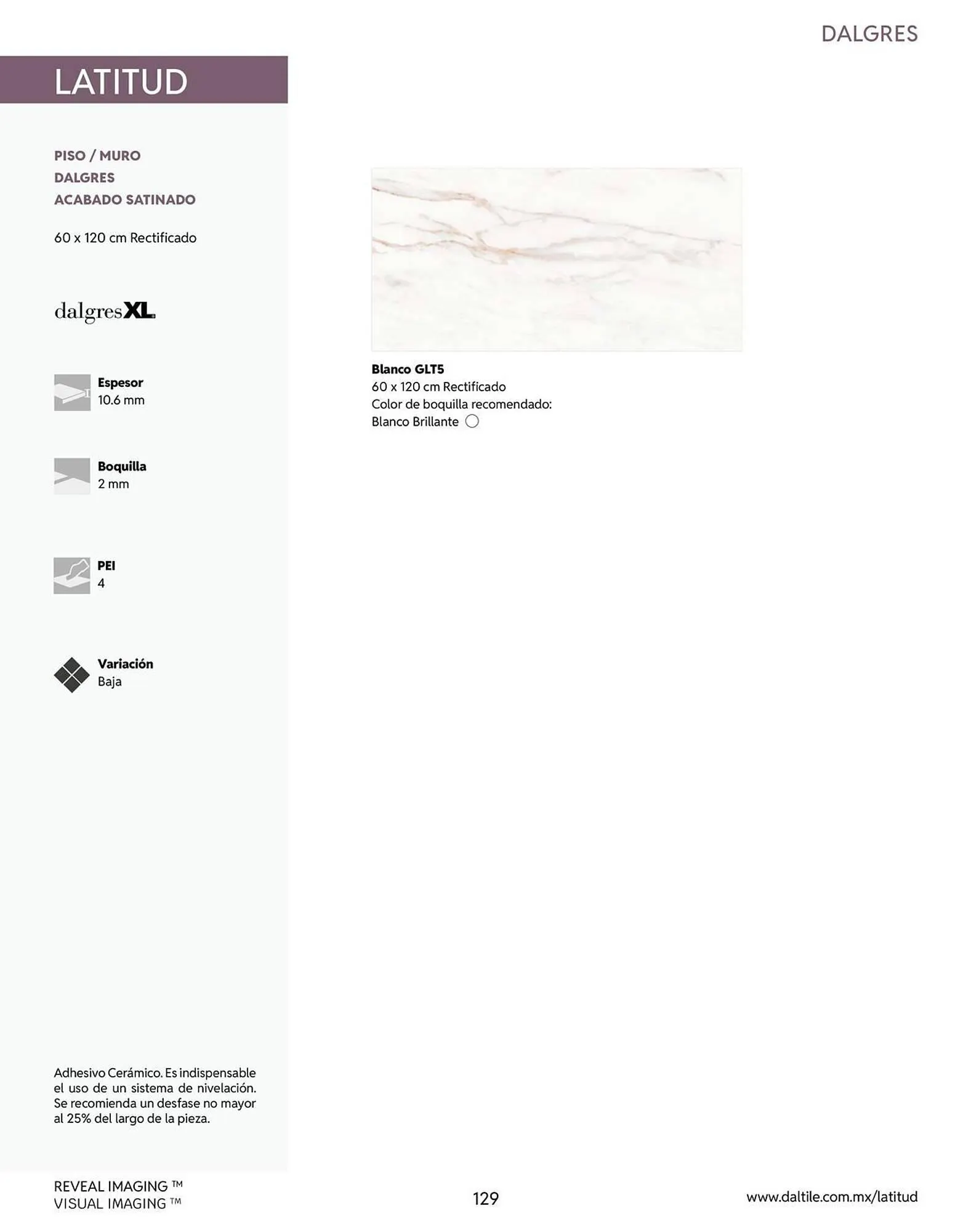 Catálogo de Catálogo Daltile 13 de enero al 31 de diciembre 2026 - Pagina 129