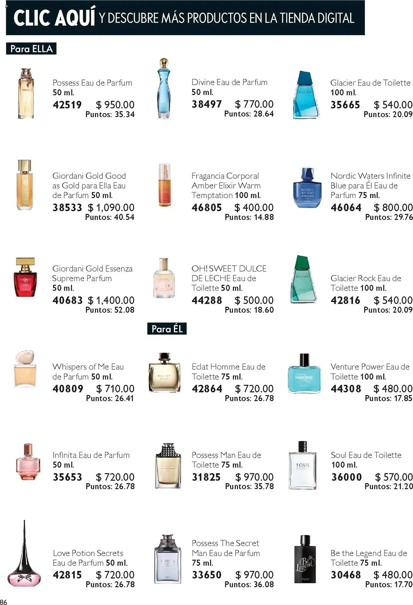 Catálogo de Catálogo Oriflame 22 de noviembre al 31 de diciembre 2025 - Pagina 86