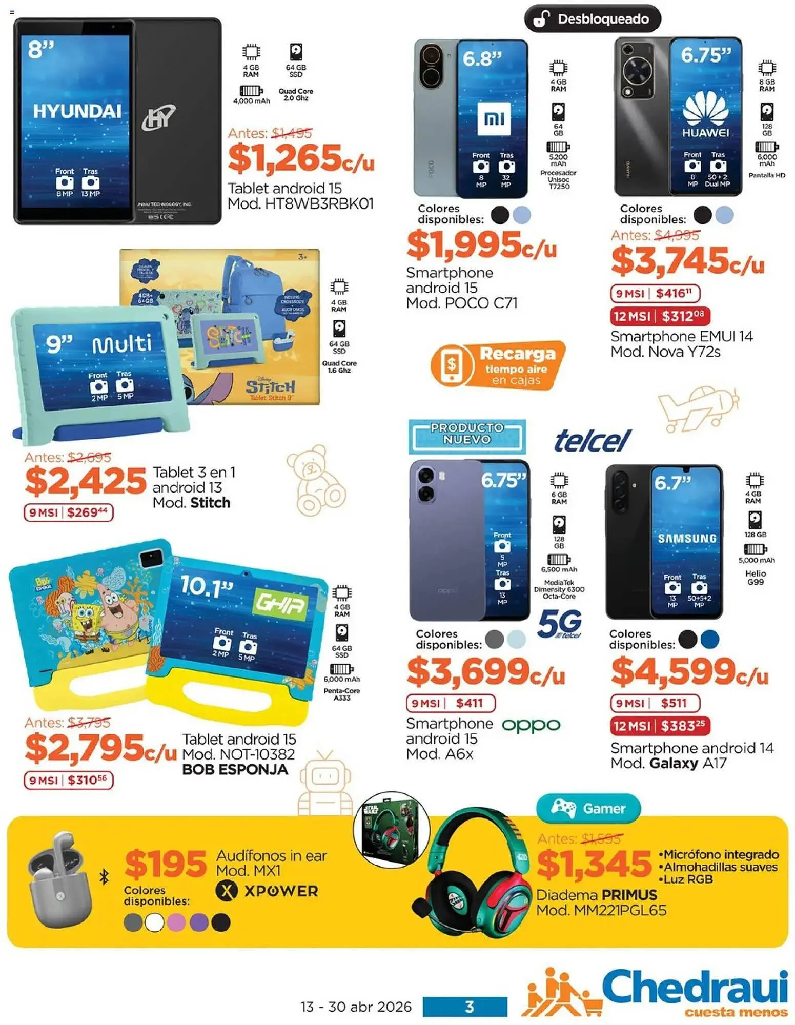 Catálogo de Folleto Chedraui 13 de abril al 1 de mayo 2026 - Pagina 3