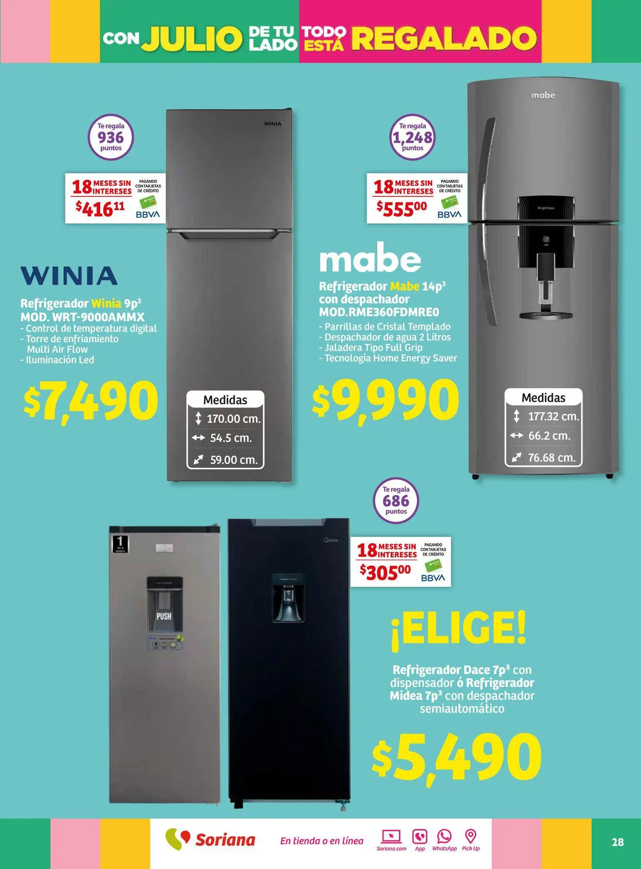 Catálogo de Soriana - Folleto Julio Regalado Mercado Nacional Oferta actual 20 de julio al 27 de julio 2023 - Pagina 28