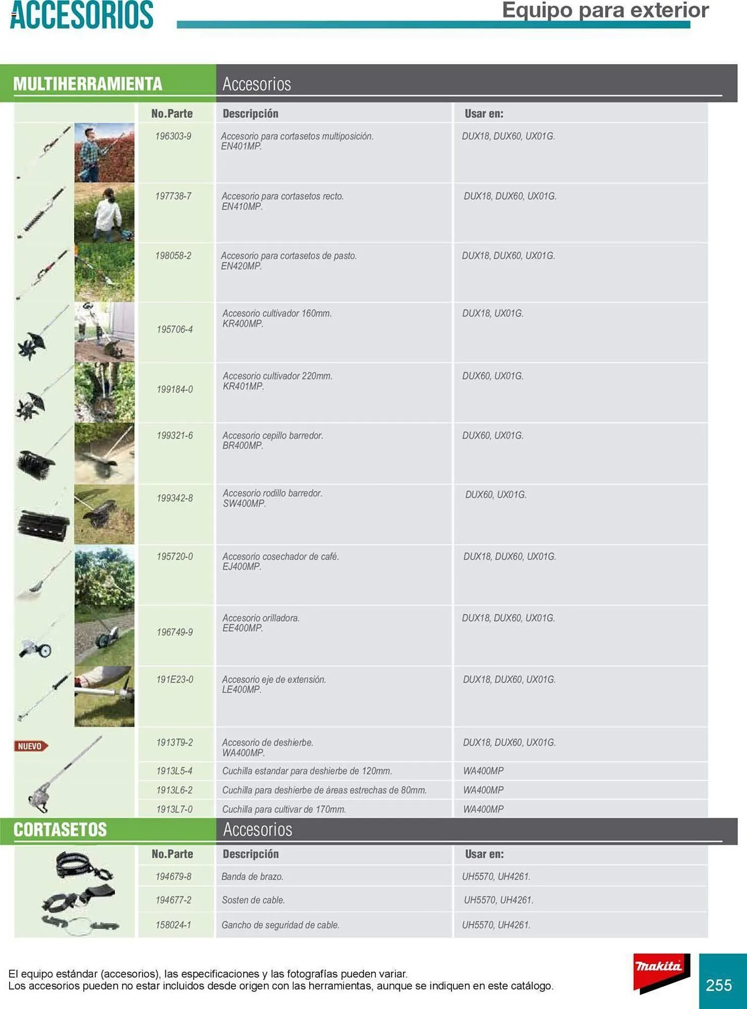Catálogo de Catálogo Makita 8 de julio al 31 de diciembre 2025 - Pagina 255