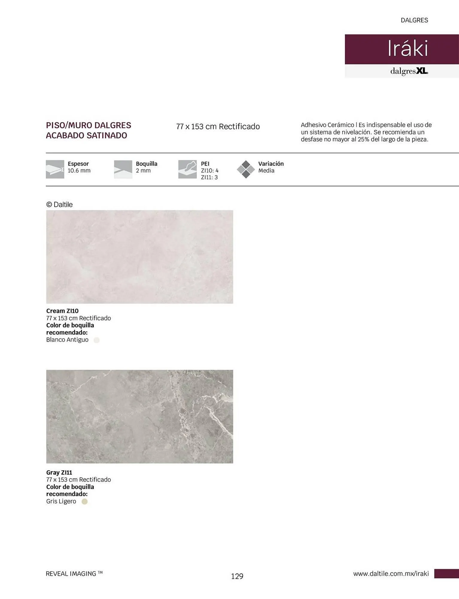 Catálogo de Catálogo Daltile 1 de enero al 31 de diciembre 2024 - Pagina 129