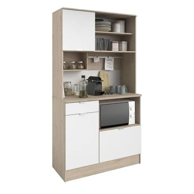 Alacena Heute Blanco Y Roble