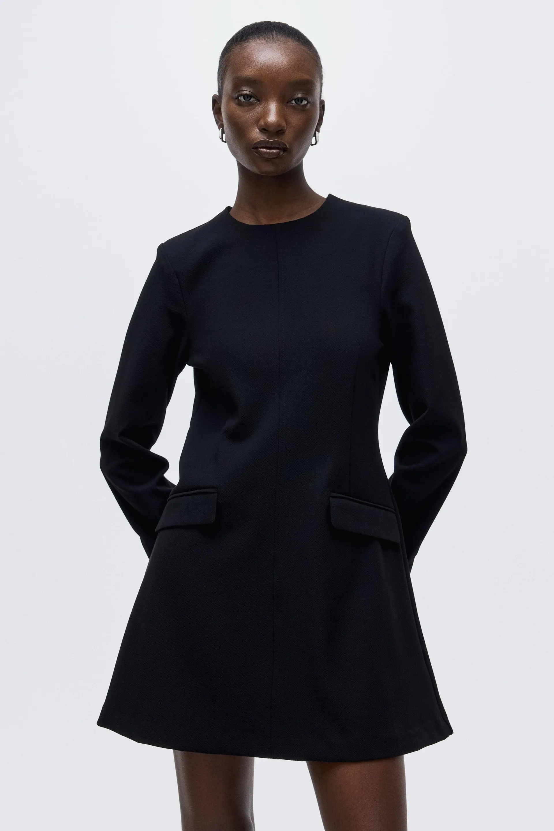 Shoulder-pad dress