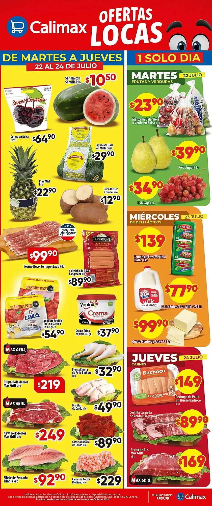 Catálogo de Catálogo Calimax 22 de julio al 24 de julio 2025 - Pagina 1