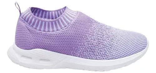 Tenis Para Mujer Deportivos Tela Licra Cami Lila Fareli