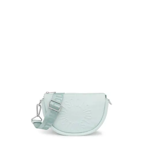 Bandolera mediana de piel azul claro TOUS Miranda