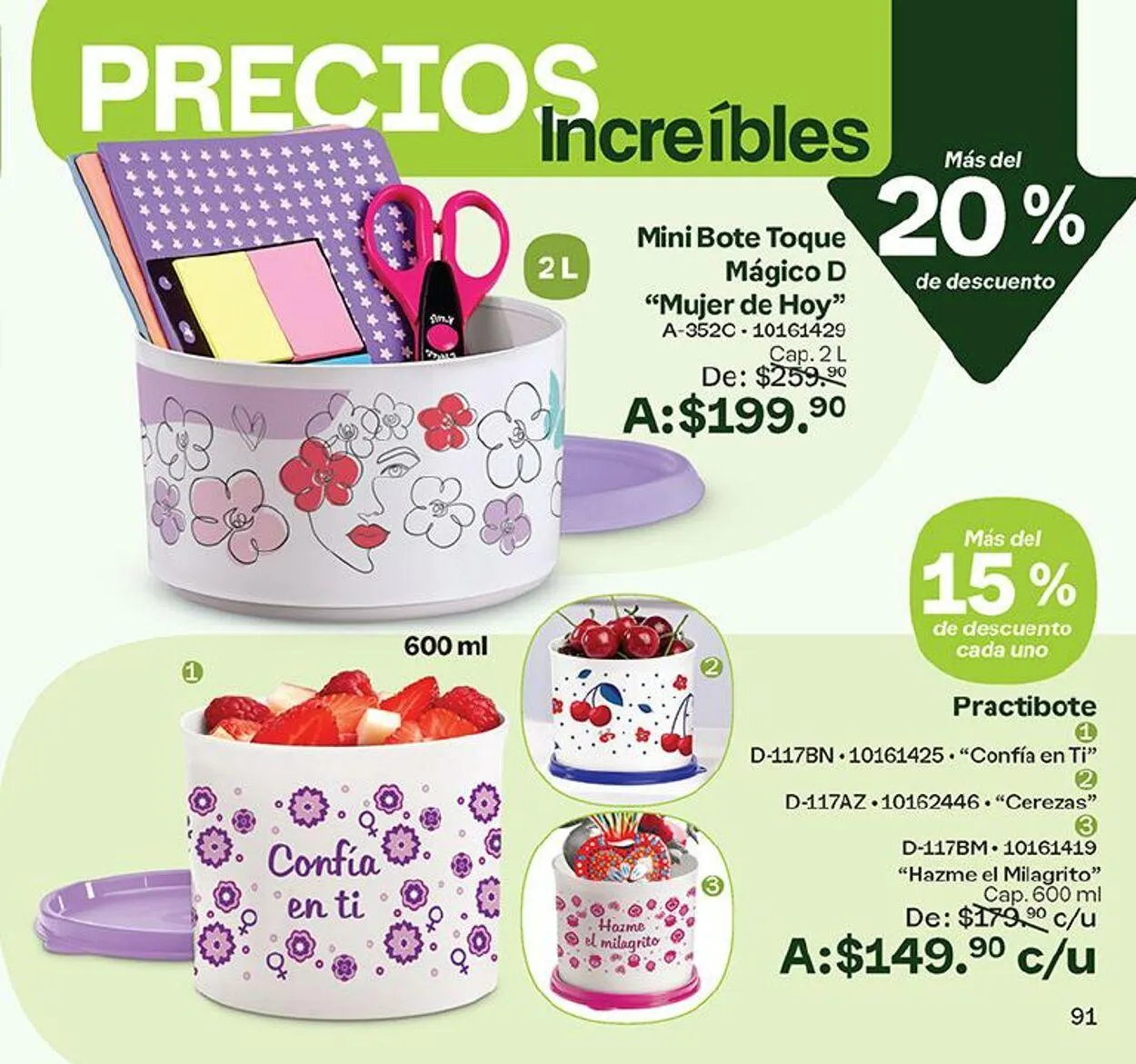 Catálogo de Tupperware 4 de septiembre al 16 de septiembre 2024 - Pagina 91