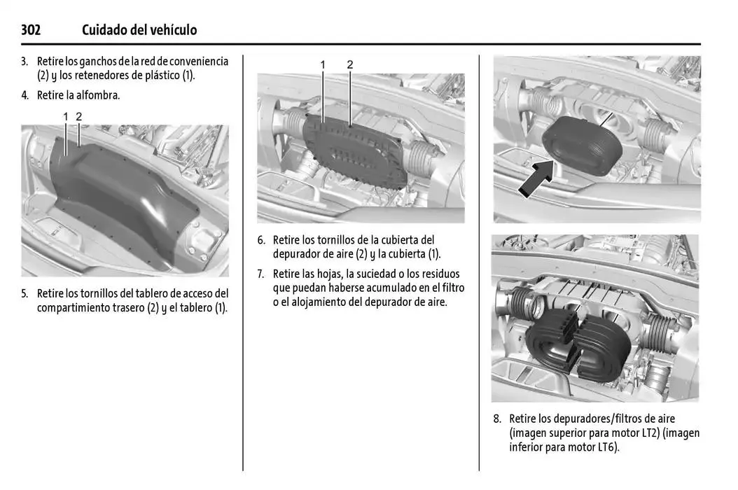 Catálogo de Chevrolet Corvette Stingray Manual del propietario 22 de enero al 31 de diciembre 2025 - Pagina 303