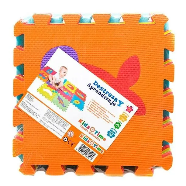 Tapete didáctico Kidz Time multicolor 10 pzas