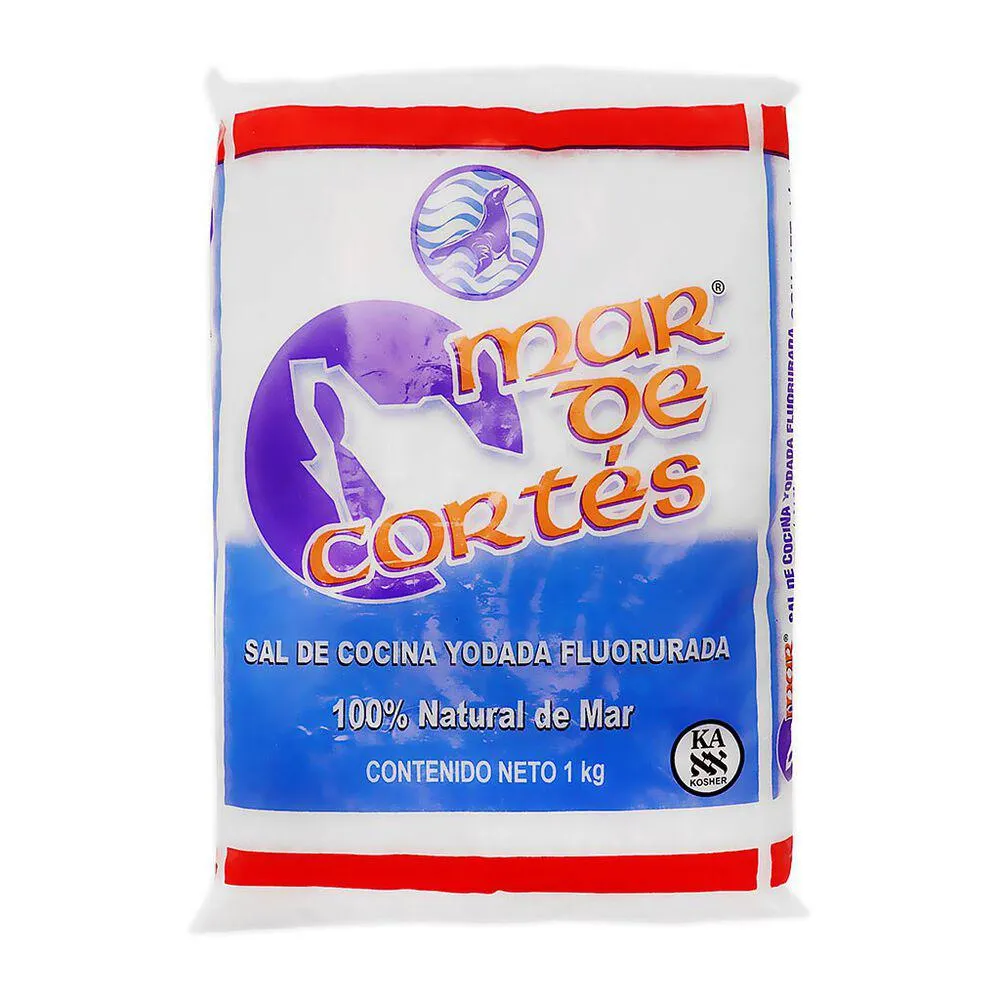 Sal en Grano Yodada/Fluorurada Mar de Cortés 12/1 Kg