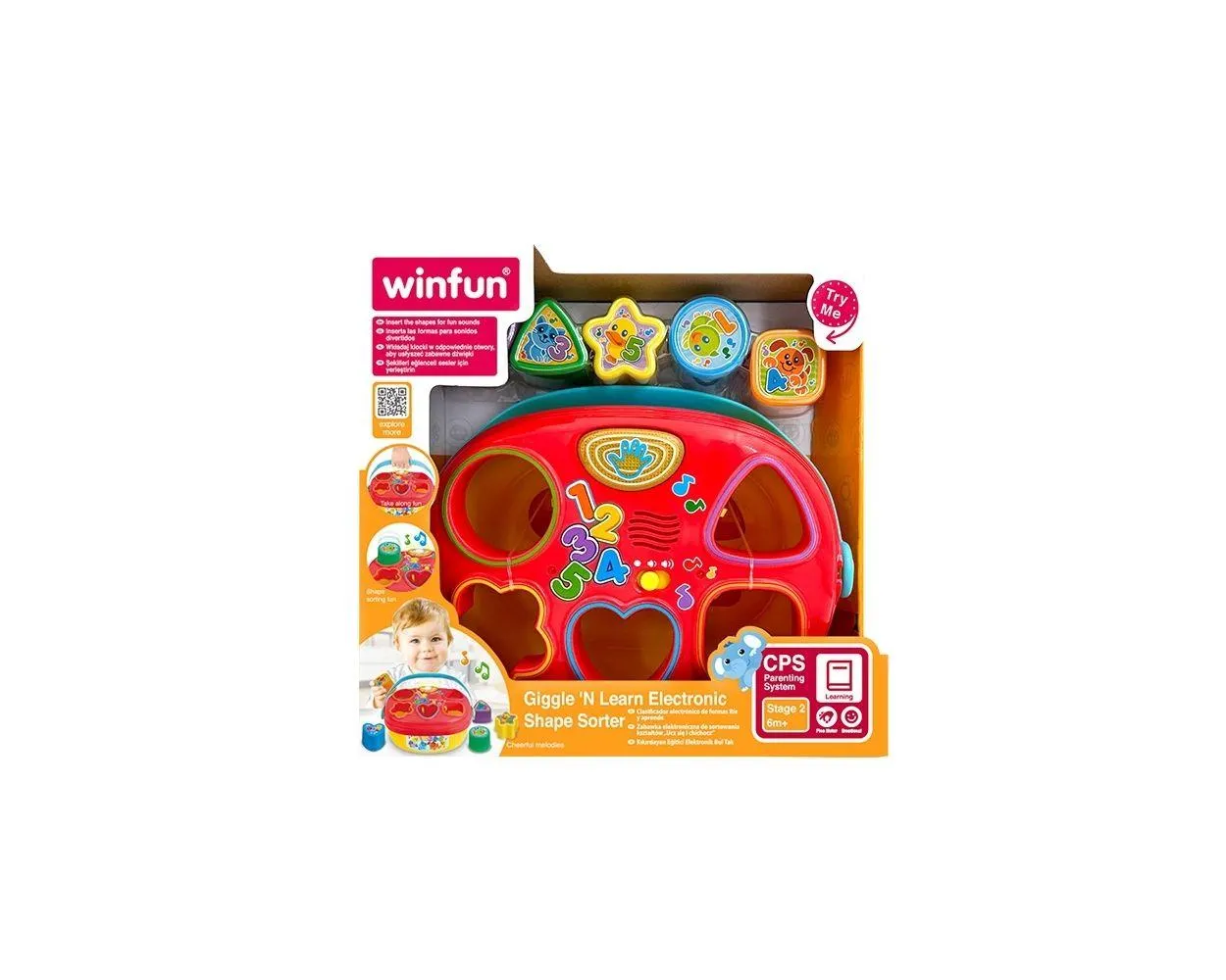 Cubo Interactivo Winfun con Luces y Sonidos