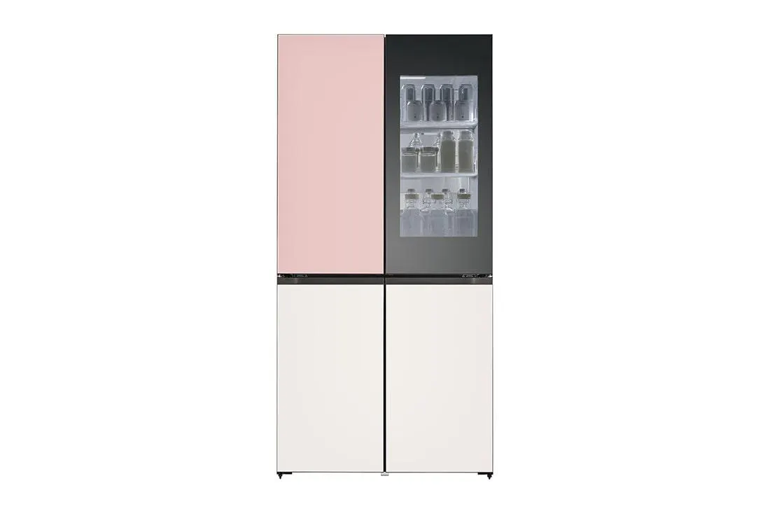 Refrigerador LG InstaView™ Color Rosa Inteligente 22 piés cúbicos |LINEAR INVERTER
