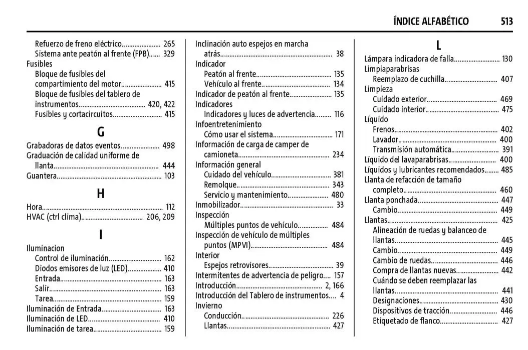Catálogo de Cheyenne 2025 Manual del propietario 22 de enero al 31 de diciembre 2025 - Pagina 514
