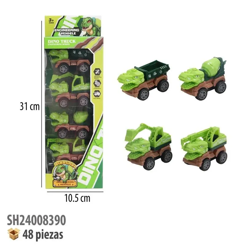 DINOSAURIOS FRICCION 4 PIEZAS