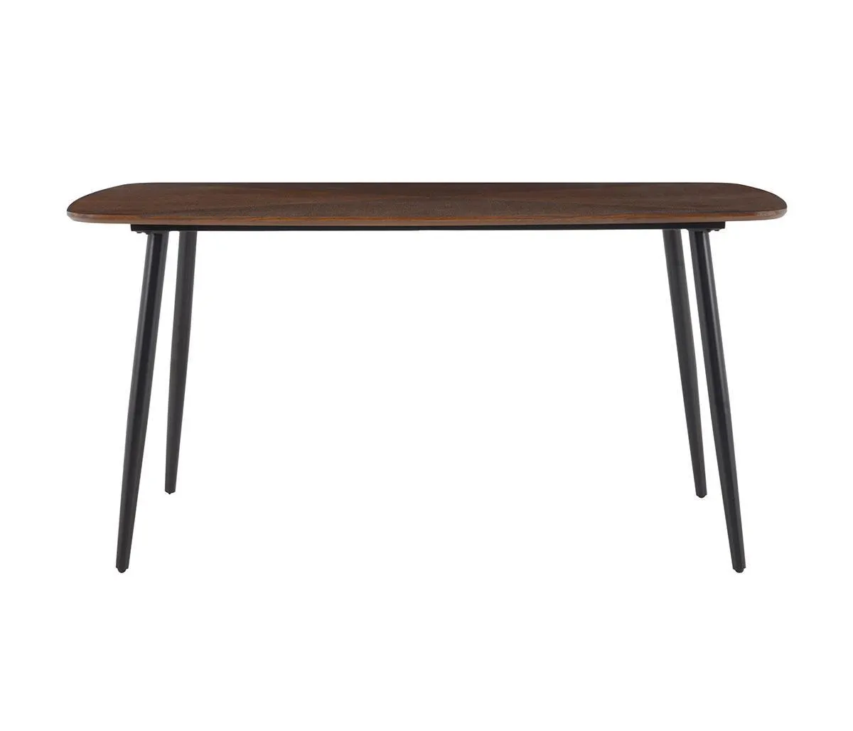 Mesa de comedor Sopra 150 cm pata negra - Nogal