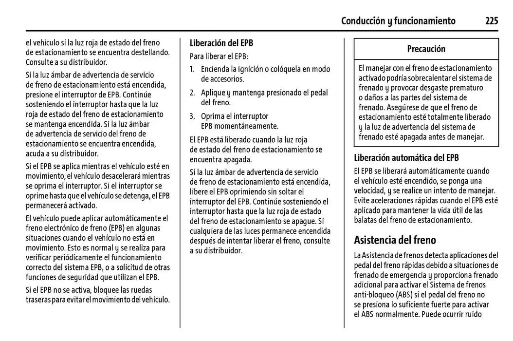 Catálogo de Chevrolet Corvette Stingray Manual del propietario 22 de enero al 31 de diciembre 2025 - Pagina 226