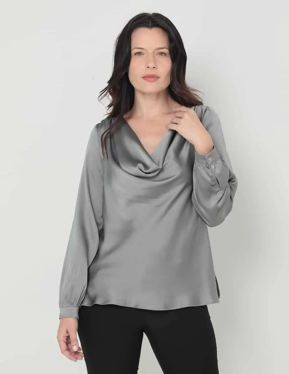 Blusa La Mode manga larga para mujer