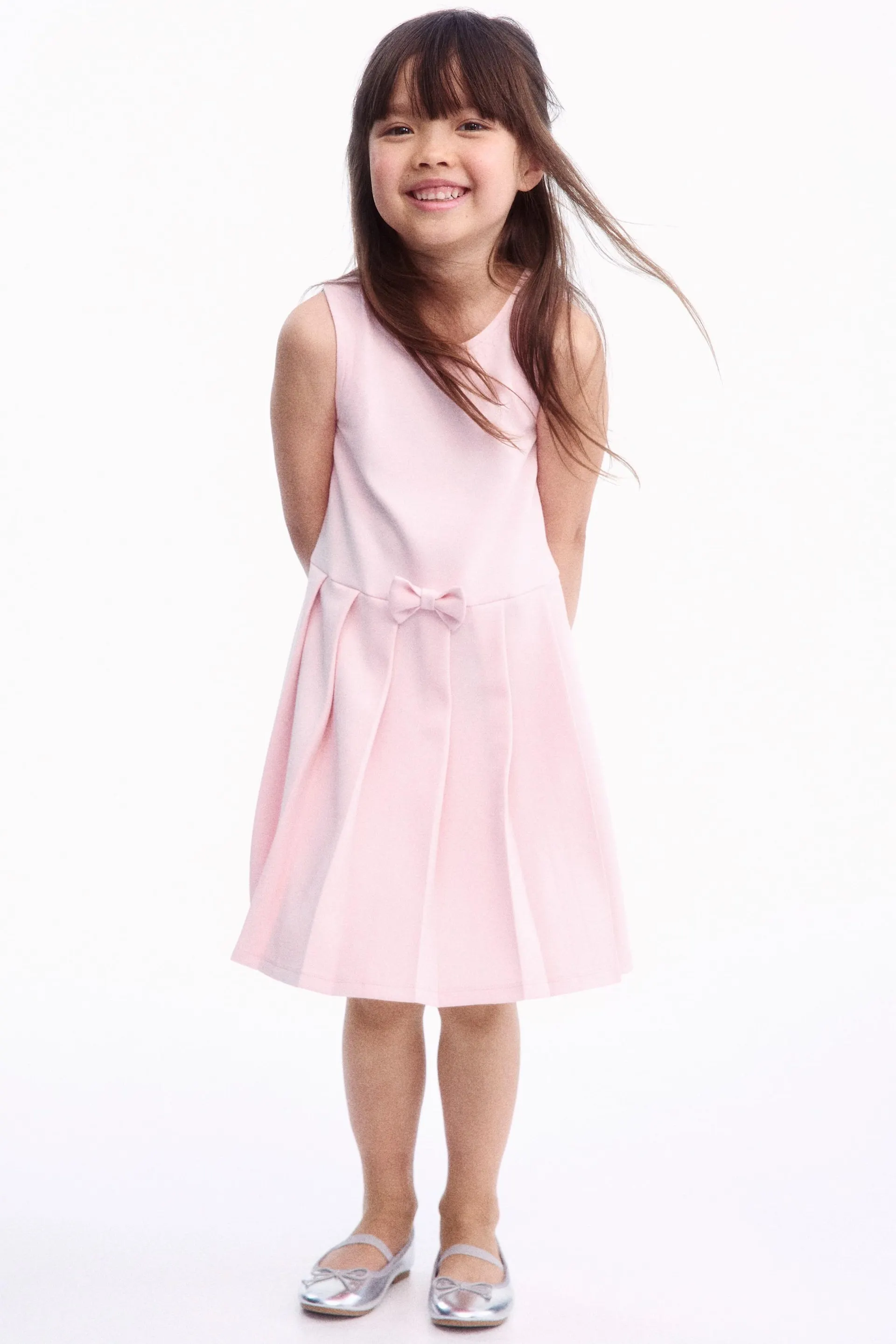 Vestido de punto con moños